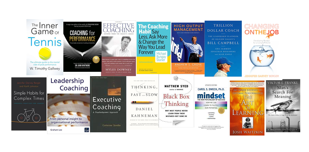 A collection of the best books about executive coaching